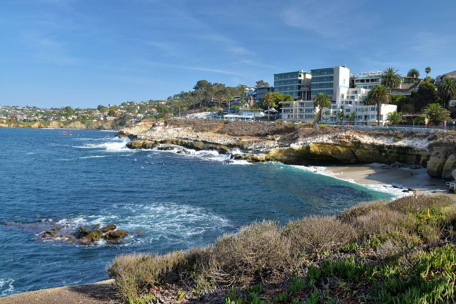 La costa rocosa de La Jolla Cove