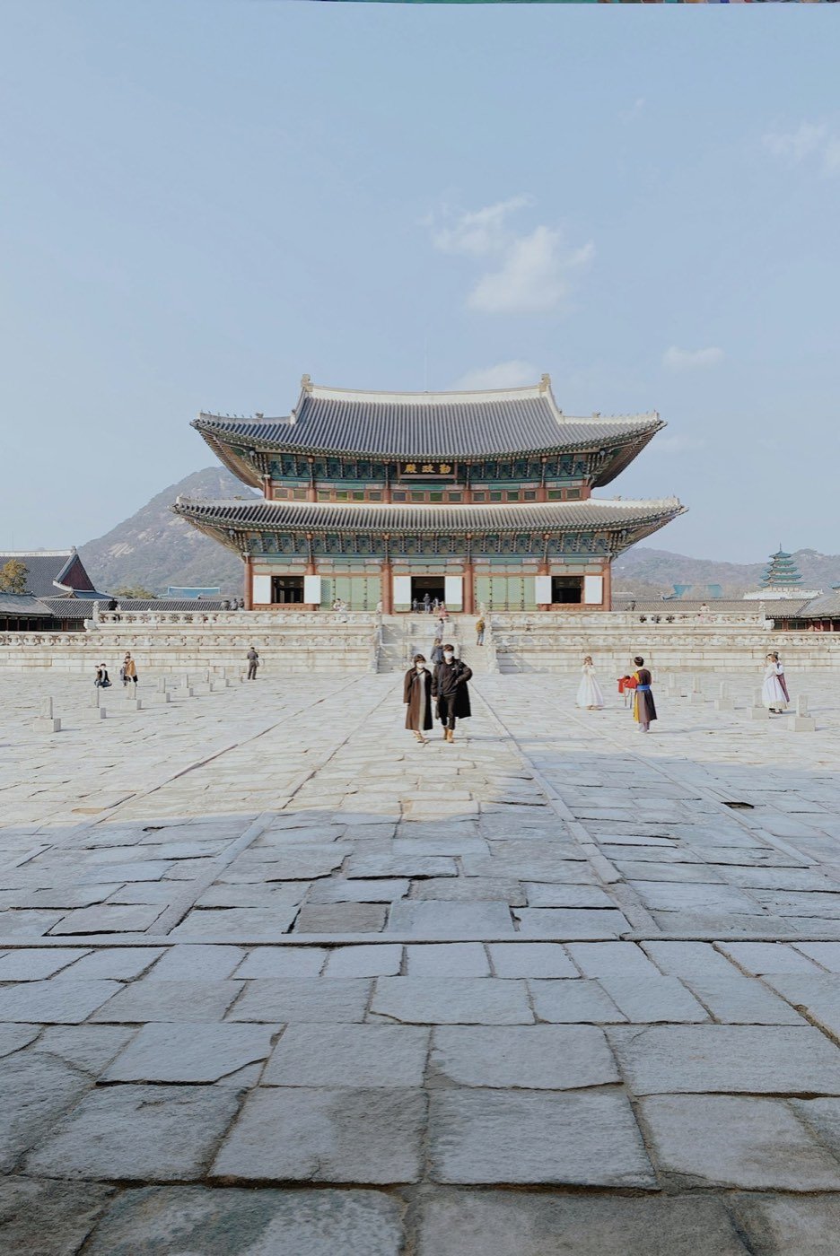 El salón del trono del palacio Gyeongbokgung