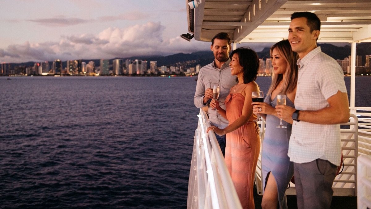 Waikiki Sunset Cocktail Cruise or Fireworks on Fridays